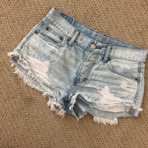 AE Distressed Denim Shorts